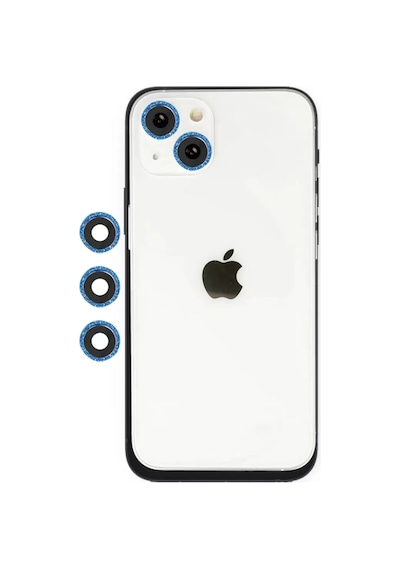 Newface Apple İphone 14 Shine Kamera Lens - Mavi