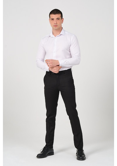 Slim Fit Erkek Kumaş Pantolon Siyah