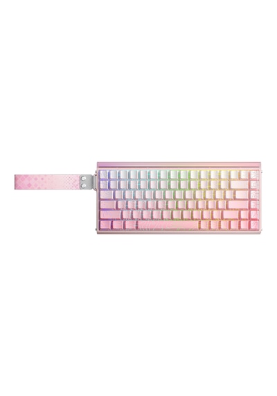 Aula Hero 84 He Manyetik Klavye Rapid Trigger Dragon King Switch 8000hz Rgb Neon Tkl Hot Swap Oyuncu Klavyesi Pembe