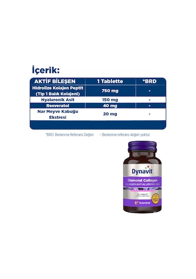 Dynavit Collagen & Hyaluronic Acid 30 Tablet