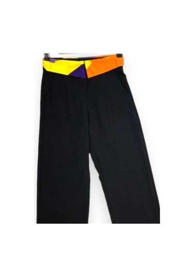 Çikoby Kız Çocuk Bluz Pantolon Desenli Takım-13764 Siyah