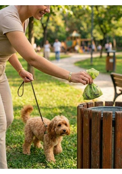 255 Adet Köpek Bakım Kaka Poşeti Kedi Köpek Kaka Poşeti Dışkı Torbası,kaka Almak İçin Pratik Torba 17 Rulo X 15 Torba 255 Torba + 1 Dispenser