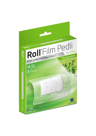 Rollfix Roll Film Pedli 8X10 Cm 10Lu Steril Pedli Film Yara Örtüsü Su Geç