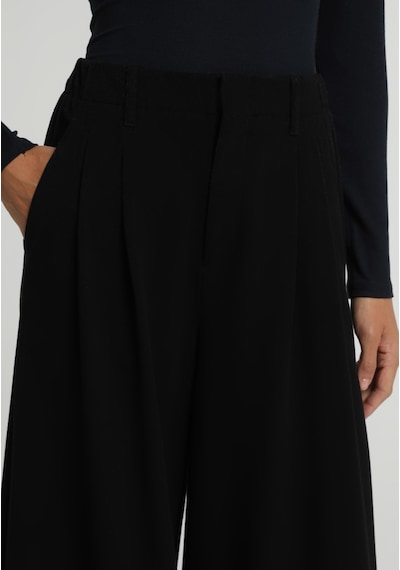 Colin's Colins Regular Fit Yüksel Bel Geniş Paça Kadın Siyah Pantolon Cl1082188 Q1.v1 Blk