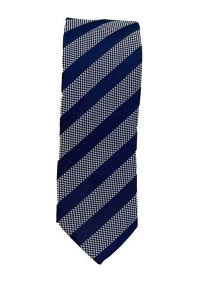 Brianze 5 Cm Lacivert Çizgili Slim Kravat