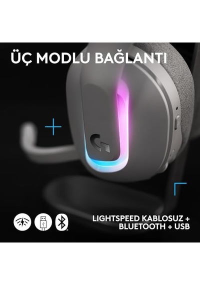G522 Lıghtspeed Kablosuz Oyuncu Kulaklığı Lıghtsync Rgb Aydınlatmalı Senkronize Pro-g Ses Hafif Ve Konforlu Tasar