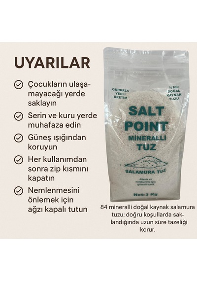 Sofrada Öğütme Tuzu 500 Gr Doğal Kaynak Tuzu, Yemeklik Ve Sofralık Kullanım