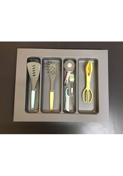 62/49 Cm Cekmece Içi Kepçelik Grı 50/40 Cm Kadar Kesılebıır Siyah