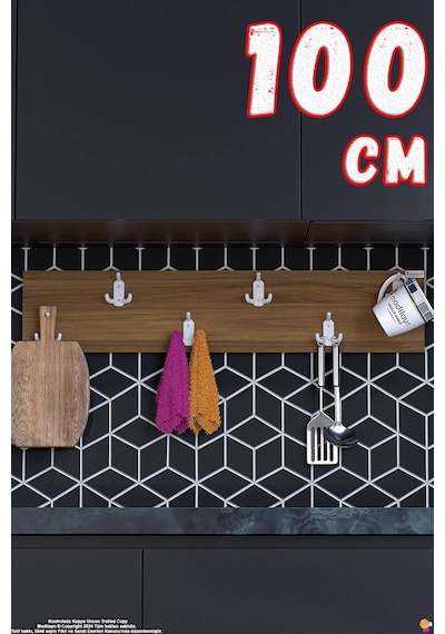 Geyik 18 Kancalı Mutfak Askısı 3'lü Set 86,4x19 Cm - Şık Tasarım, Çok Amaçlı Düzenleyici Ve Yer Tasarrufu 100 Cm Geyik 18 Kancalı Mutfak Askısı 3'lü Set 86,4x19 Cm - Şık Tasarım, Çok Amaçlı Düzenleyici Ve Yer Tasarrufu 100 Cm