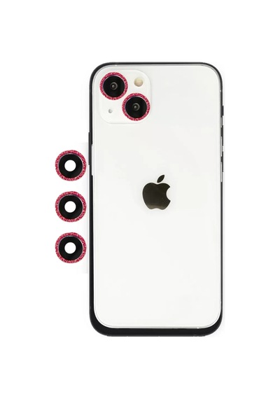 Newface Apple İphone 14 Shine Kamera Lens - Kırmızı