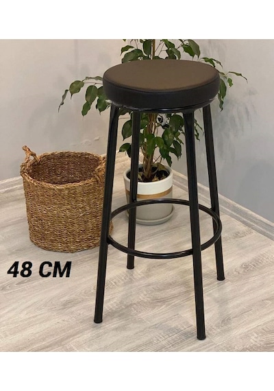 Grande Home Bar Taburesi Siyah - Siyah Minder 48 Cm Çok Renkli