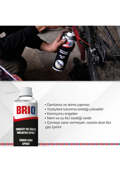 Brio Forklift Ve Zincir Yağlayıcı Sprey 500 ML