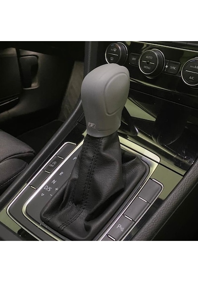 Gri Volkswagen Seat Skoda Golf Leon Dsg Silikon Vites Topuzu Koruyucu Kılıfı Gri siyah