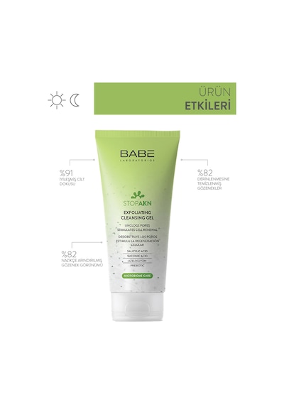 Babe Stop Akn Exfoliating Cleansing Peeling Etkili Temizleme Jeli 200 ML