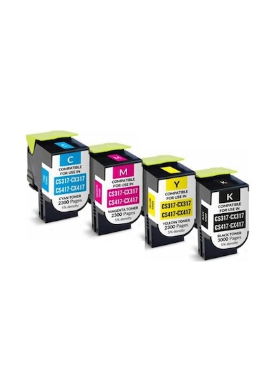 Uyumlu Kartuş For Lexmark Cs317 Sarı Toner 2,5k