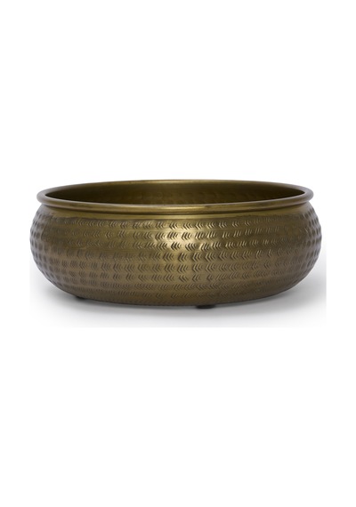 Yargıcı Yuvarlak Metal Dekoratif Kase 30x10 Cm 26knha1074n St