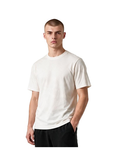 Talek Erkek Beyaz Günlük Stil T-shirt 26ke0007-kbyz