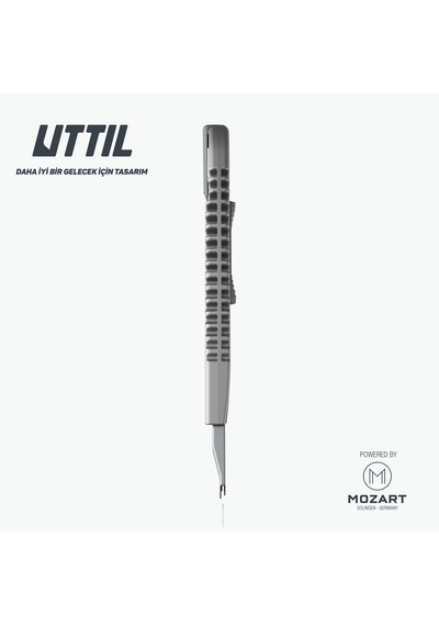 Uttıl Nmuk07-ns Alüminyum Gövdeli Segmentsiz 9 Mm Bıçaklı Metal Kasa Maket Bıçağı