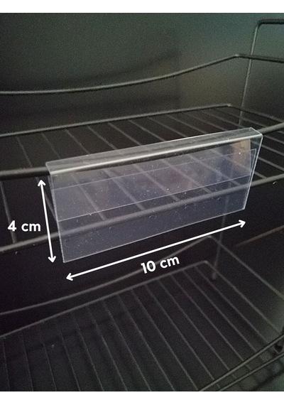 10 Adet Pvc Etiketlik 10x4 Cm Tele Geçebilir Cama Geçebilir Geçme