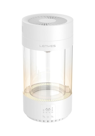 Lenyes Lhu05 Zaman Ayarlı Rgb Atmosfer Işıklı Aydınlatma Akıllı Isıtmalı Hava Nemlendirici Beyaz