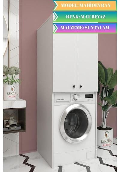 Kenzlife Çamaşır-kurutma-bulaşık Makinesi Dolabı Mahidevran Byz 180 70 60 Suntalam Banyo Beyaz Kenzlife Çamaşır-kurutma-bulaşık Makinesi Dolabı Mahidevran Byz 180 70 60 Suntalam Banyo Beyaz