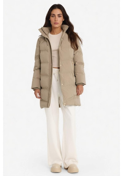 Defacto Regular Fit Kapüşonlu Fermuarlı Parka F2876AX25WN Kahve