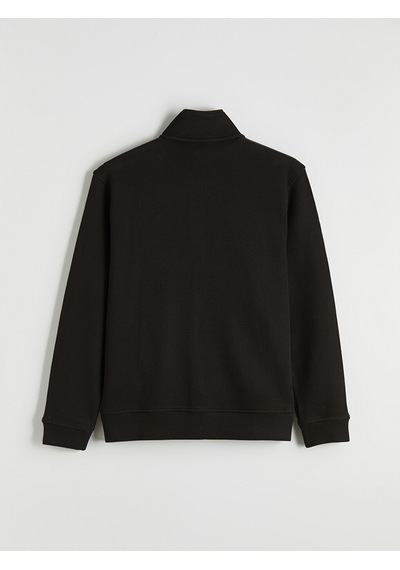 Lcw Vision Kahverengi Dik Yaka Erkek Fermuarlı Sweatshirt