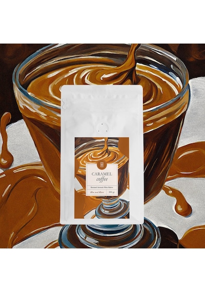 Mim And More Caramel Coffee Karamel Aromalı Kahve Filtre Kahve 200 G