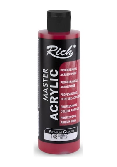 Rich Master Akrilik Boya 240 Ml Kırmızı 148 Kırmızı