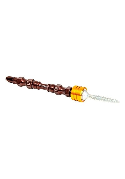 Çift Yönlü 1 Ad Pz2 65mm S2 Çeliği Mıknatıs Uçlu Bits Uç Çelik Matkap Ucu Tornavida Ucu Vidalama Ucu