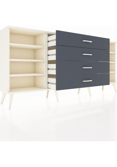 Arges Konsol 6 Raflı 4 Çekmeceli 176x30x83 Aytaşı-aytaşı/antrasit Aytaşı/antrasit Arges Konsol 6 Raflı 4 Çekmeceli 176x30x83 Aytaşı-aytaşı/antrasit Aytaşı/antrasit