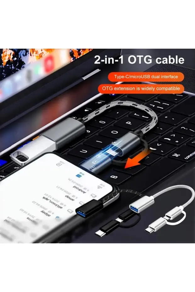 Yüksek Hızlı Veri Aktarma Usb 3.0 Otg To Typec Micro Usb Data Şarj Çevirici Dönüştürücü Hasır Kablo Gray, Type-c
