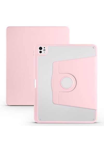 Arabulalaca Apple Uyumlu iPad Pro 13 2024 Pembe Renk Kalem Bölmeli Dönebilen Standlı Kılıf Standlı Kapak Arabulalaca Apple Uyumlu iPad Pro 13 2024 Pembe Renk Kalem Bölmeli Dönebilen Standlı Kılıf Standlı Kapak