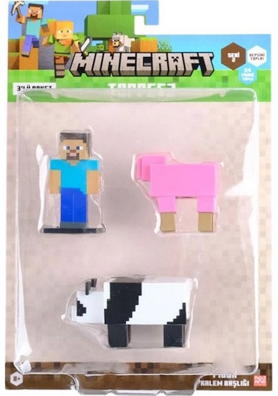 Minecraft 3d Toppeez 3'lü Figür Seti Seri 2
