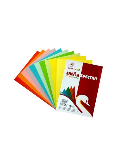 Sinar Spectra A4 Renkli Fotokopi Kağıdı 10 Renk 100'lü Paket