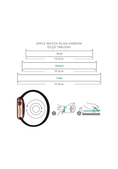 E2M Apple Uyumlu  Watch 42-44mm KRD-18 Silikon S Petrol Ye