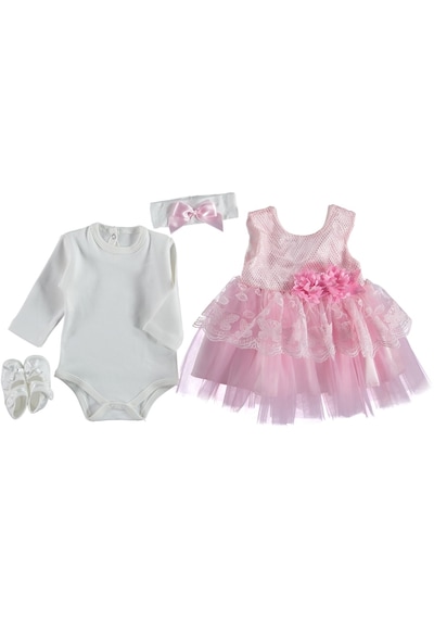 Babexi Kız Bebek Mevlüt Takımı Açık Pembe