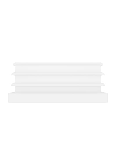 Cateksss 60x60 Mm Profil İçin Kademeli İçe Geçme Profil Tapası, Profil Kapak, Profil Tapa Ral9016 Beyaz - 42 Li Paket