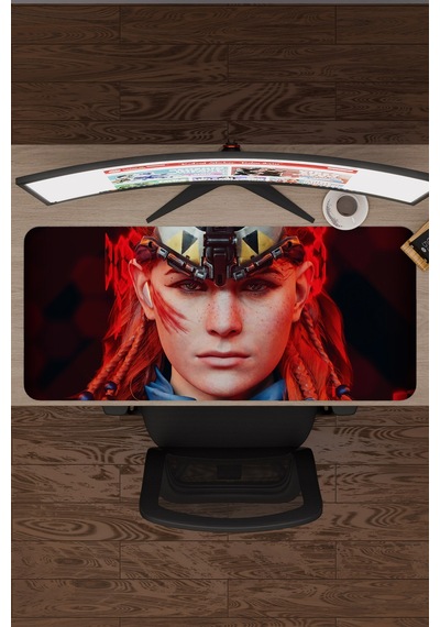 Horizon Zero Kaymaz Dikişli Kauçuk Oyuncu Mousepad V3 - 90x40 Xxl Gaming Mouse Pad Fare Altlığı