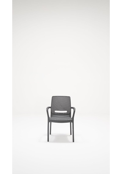 Rattan Lüx 90x150 Bahçe&balkon&teras Masa Seti - Antrasit Diğer
