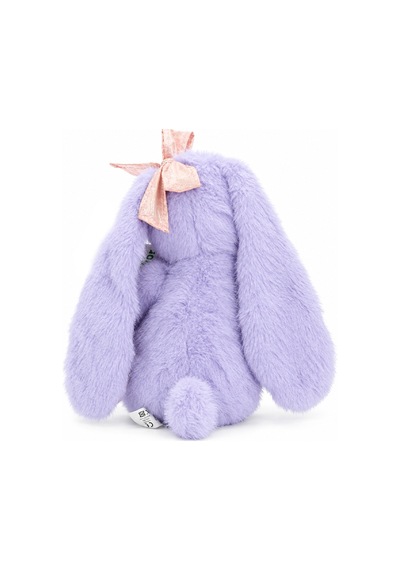 Pembe Fiyonklu Mor Peluş Tavşan 35 Cm Çok Renkli