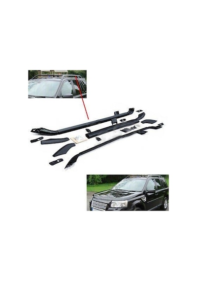Land Rover Uyumlu Freelander 2007- Tavan Çıtası Oem Style Black