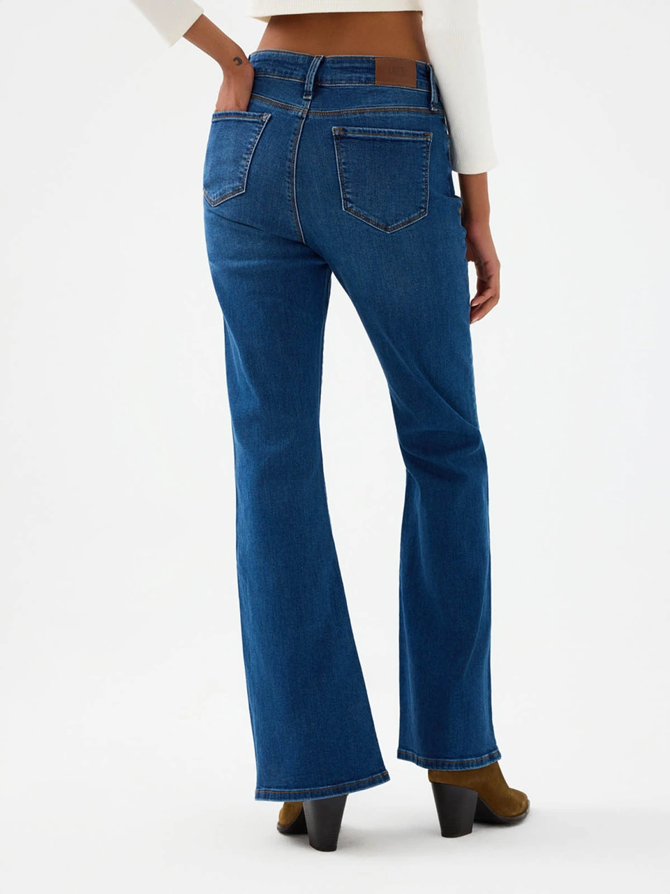 Loft Flare Slim Fit Lacivert Kadın Jean Pantolon Lf2040536 Lacivert
