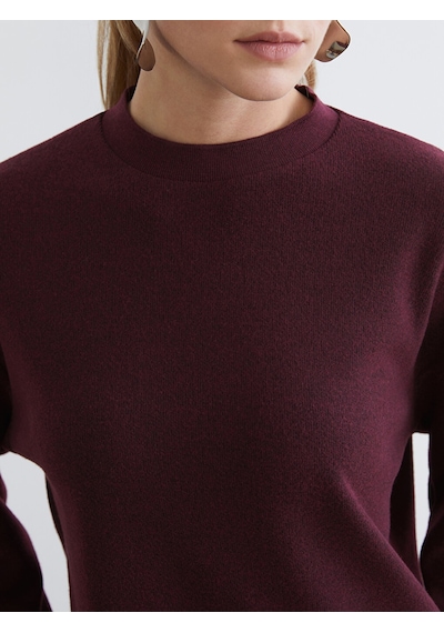 Lcw Everyday Mürdüm Bisiklet Yaka Oversize Kadın Tişört