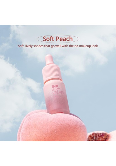 Uzun Süre Kalıcı Ve Hafif Formüllü, Kadife Bitişli Tint Ink Airy Velvet 22 Center Peach