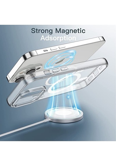 Apple iPhone 11 Pro Uyumlu Mag Safe Özellikli Şeffaf Kılıf Şeffaf 11 Pro