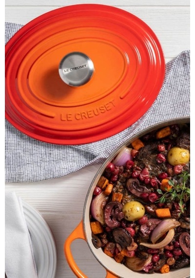 Le Creuset Oval Dökme Demir Ekmek Pişirme Tavası Turuncu