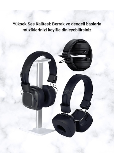 Mey İthalat Yüksek Ses Kaliteli Kablosuz Kulak Üstü Kulaklık - Bt 5.3 85903776