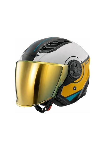 Ls2 Aırflow 2 Cover Kask Siyah Beyaz Kahverengi