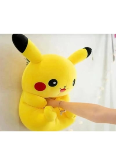 Pikachu Büyük Boy 40 Cm Peluş Oyuncak Sarı